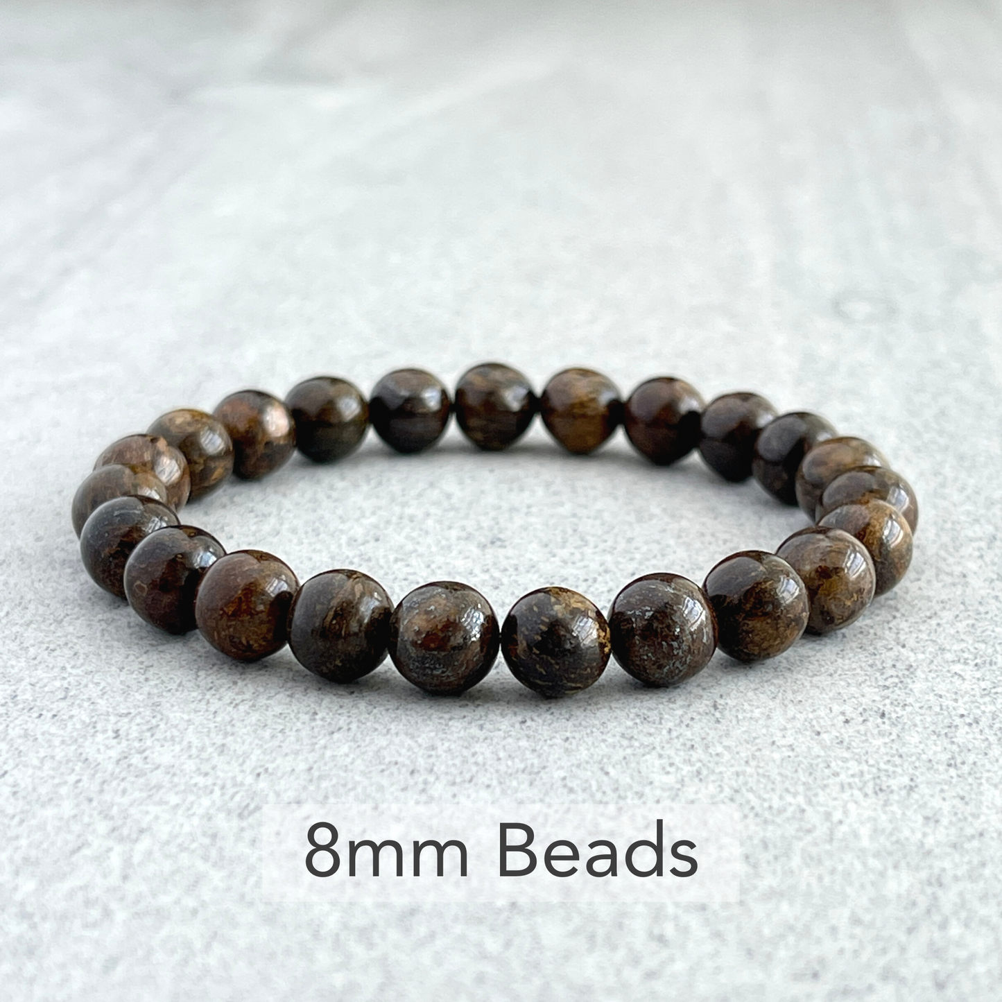 Bronzite Beaded Bracelet