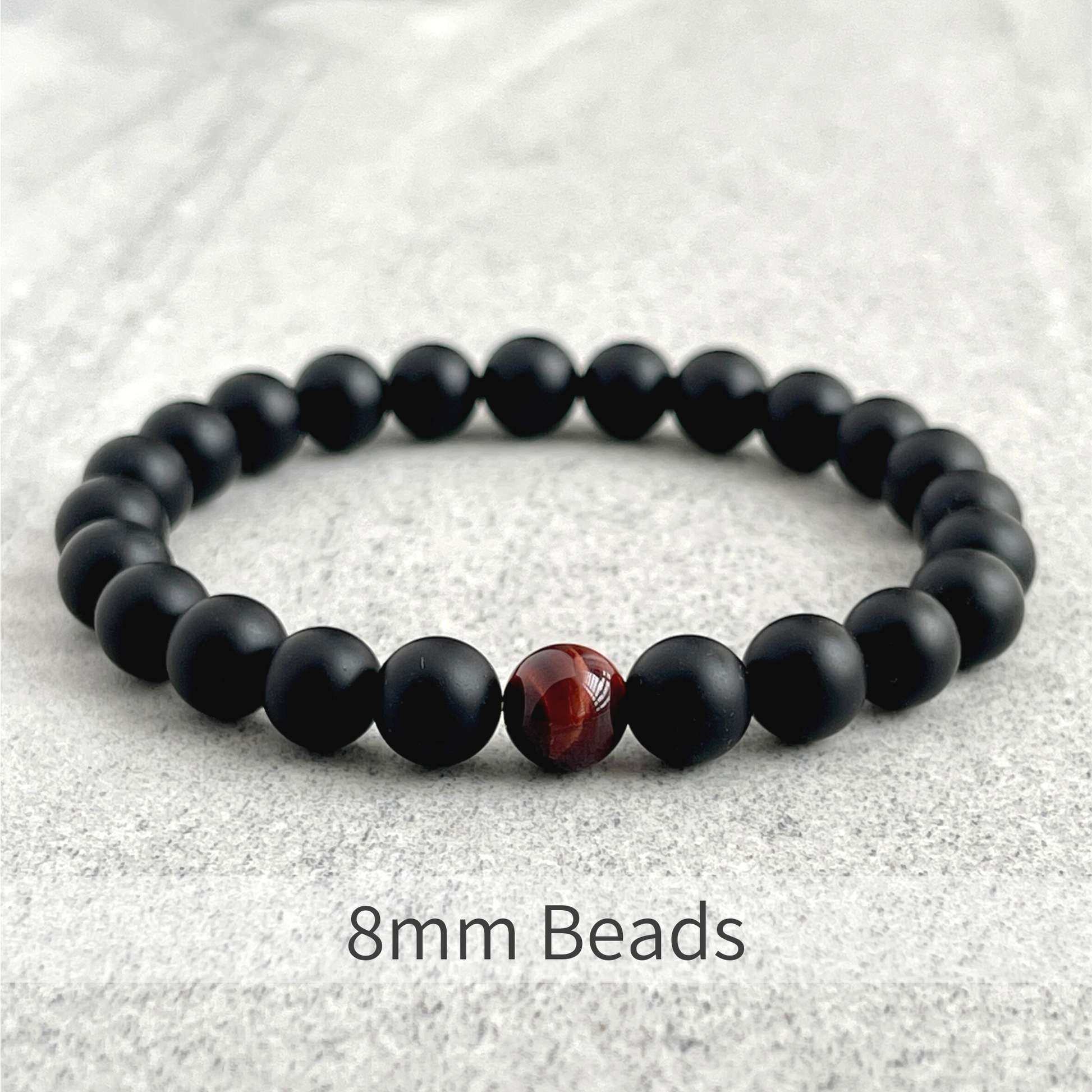 unique single red tiger eye bracelet