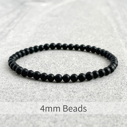 Matte Onyx Beaded Bracelet