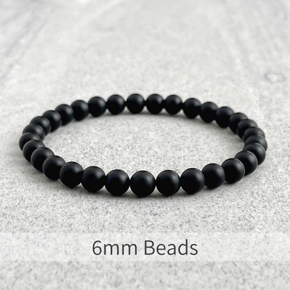 Matte Onyx Beaded Bracelet