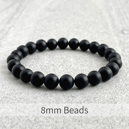 Matte Onyx Beaded Bracelet