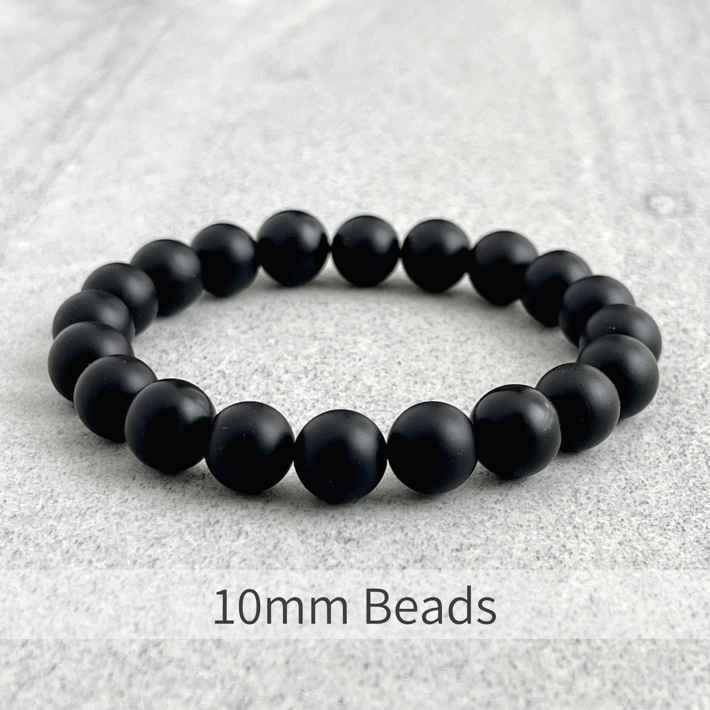 Matte Onyx Beaded Bracelet