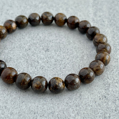 Bronzite Beaded Bracelet