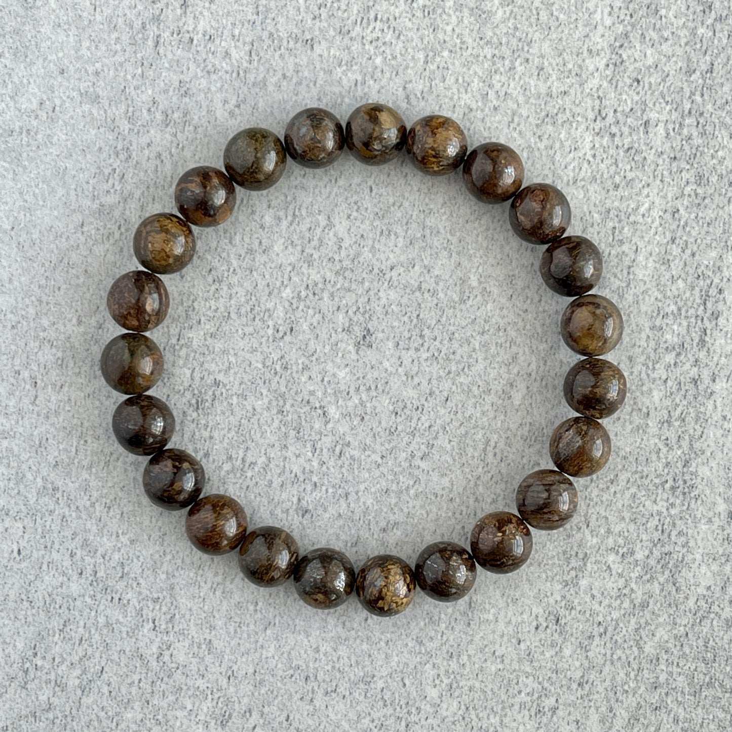 Bronzite Beaded Bracelet