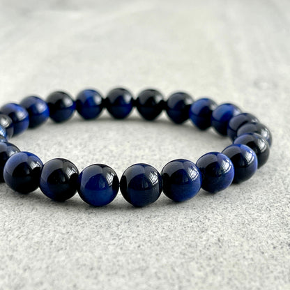 Blue Tiger Eye Stretch Bracelet