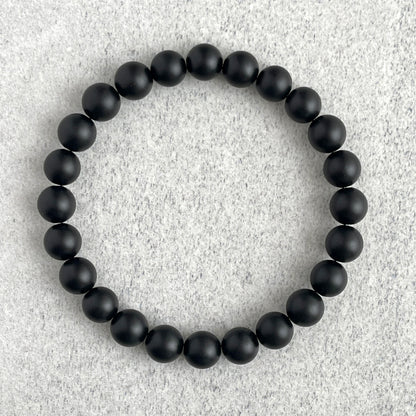 Matte Onyx Beaded Bracelet