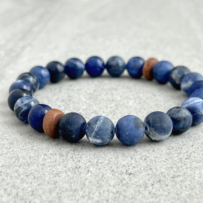 Modern sodalite bracelet