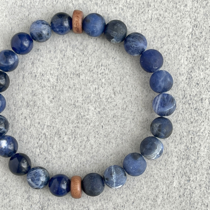 sodalite beaded bracelet for everyday style