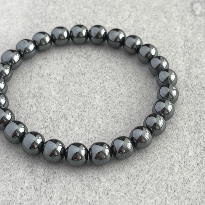 Hematite Beaded Stretch Bracelet