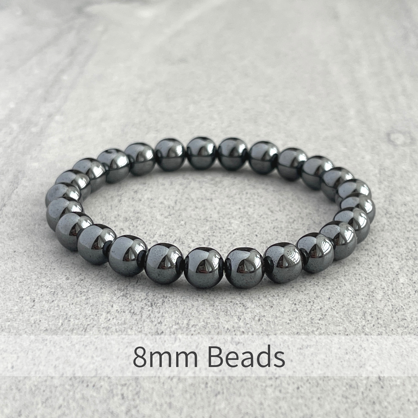 Hematite Beaded Stretch Bracelet