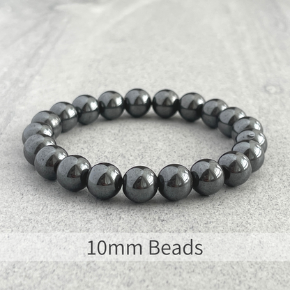 Hematite Beaded Stretch Bracelet