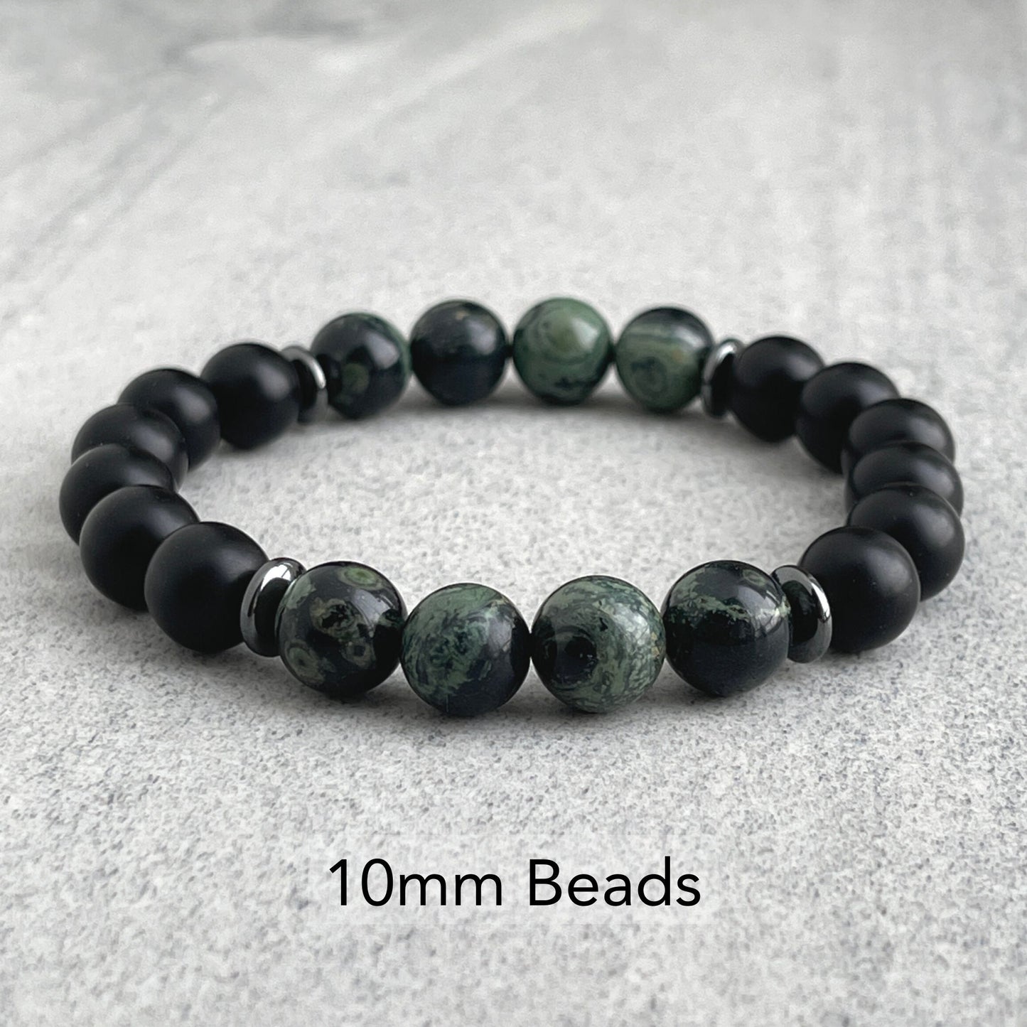 modern kambaba jasper beaded bracelet