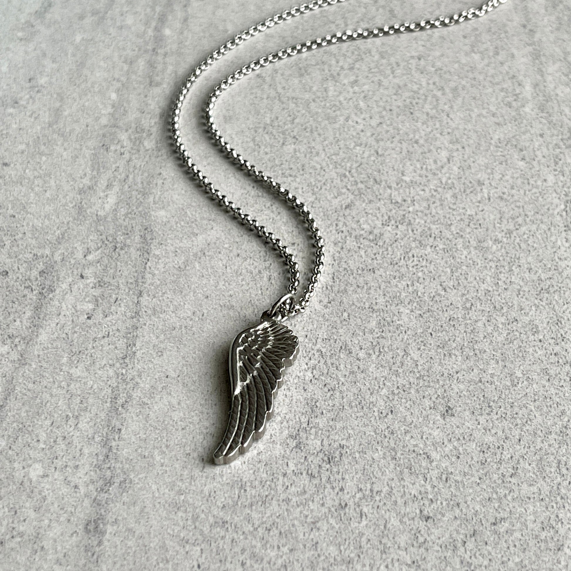 Silver Angel Wing Necklace