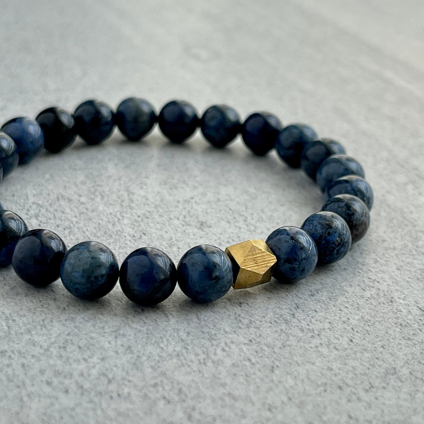 Durable Dumortierite Beaded Bracelet for long-lasting wear