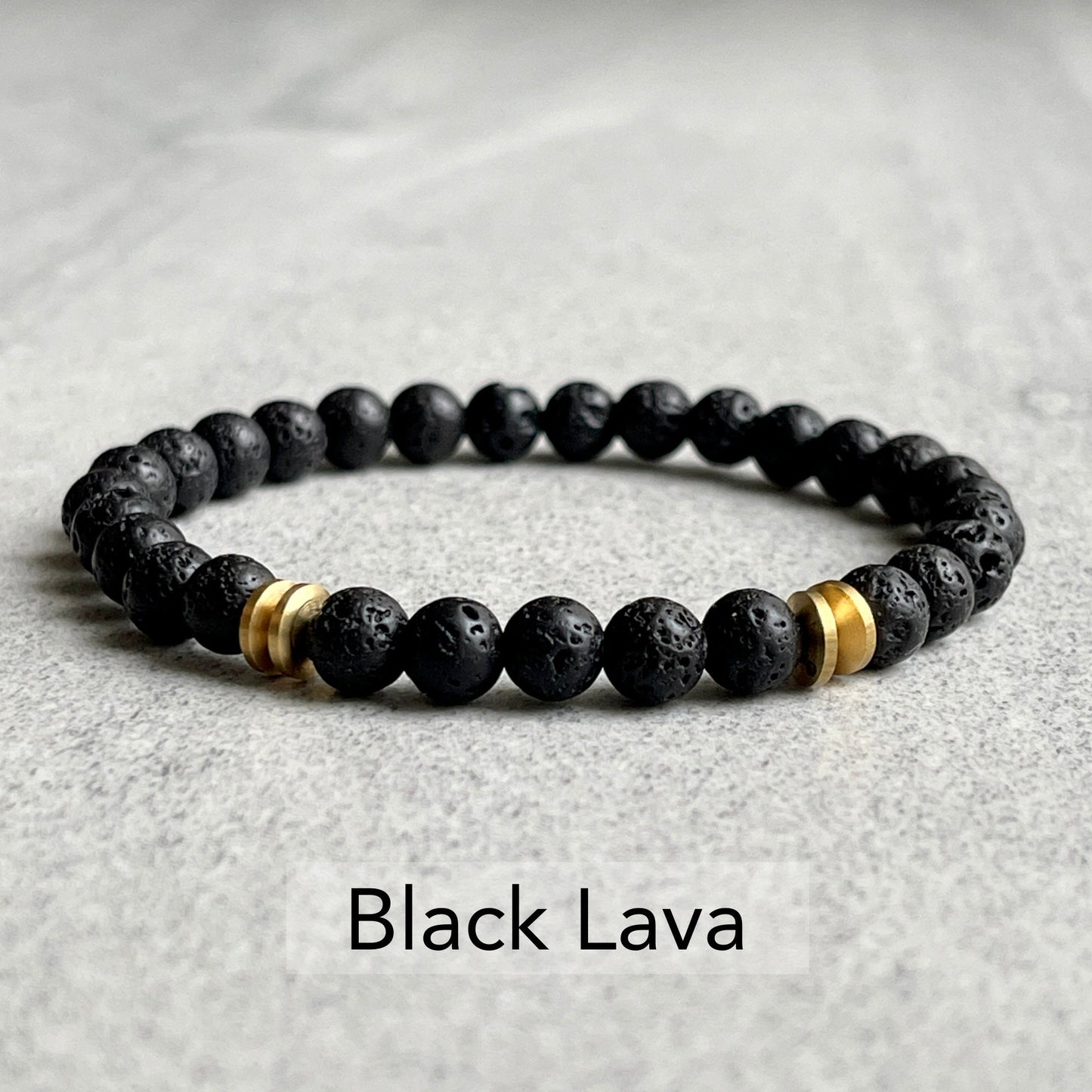 Matte Sodalite Bracelet with Brass Rondelles