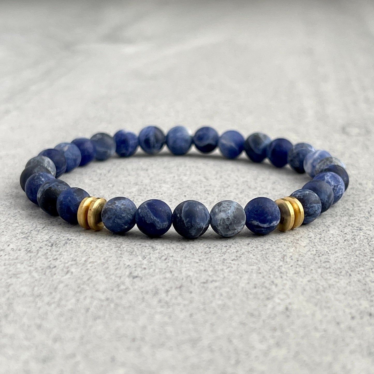 beaded bracelet with brass for men