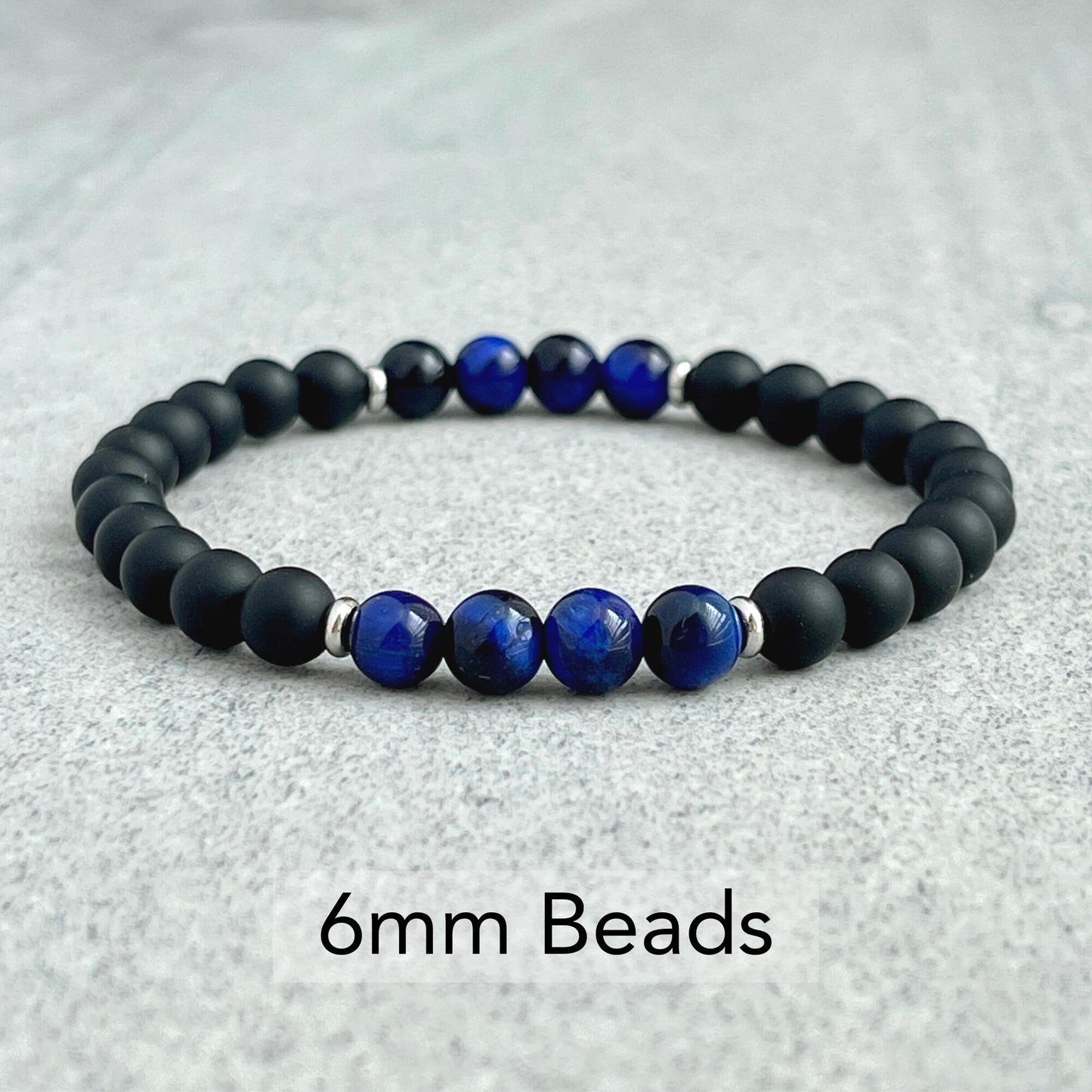 Stunning Blue Tiger Eye Stretch Bracelet for a touch of elegance