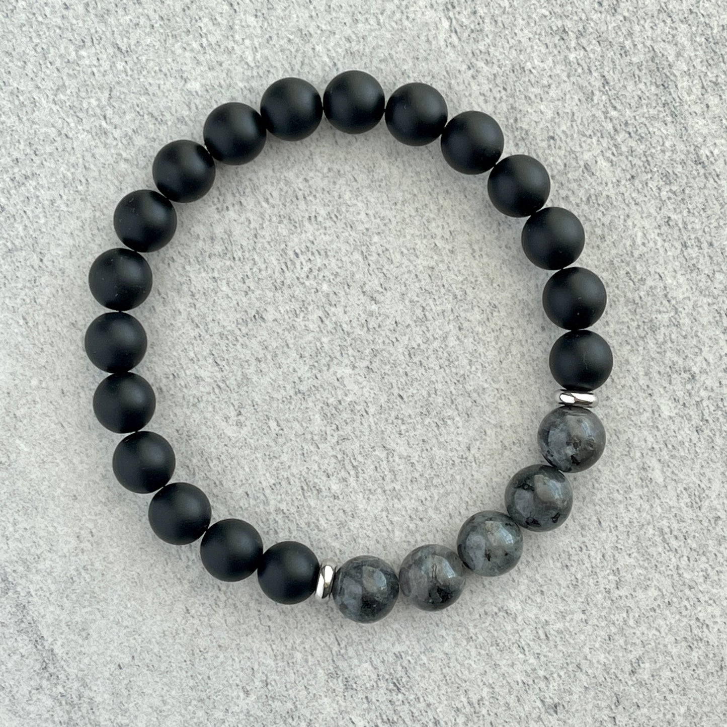 onyx beaded stretch bracelet jewelry