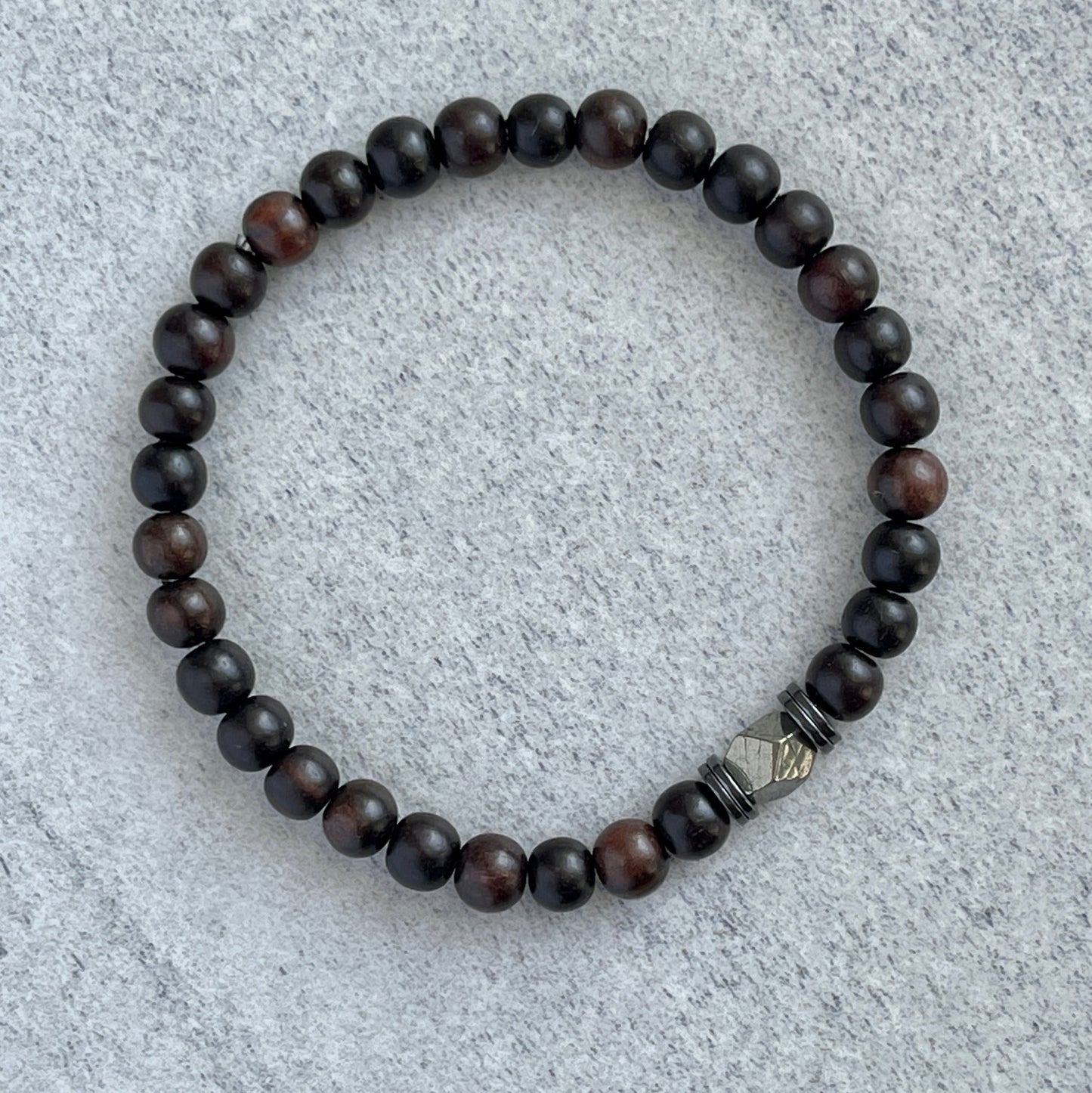 High Quality Ebony Wood Beaded Bracelet