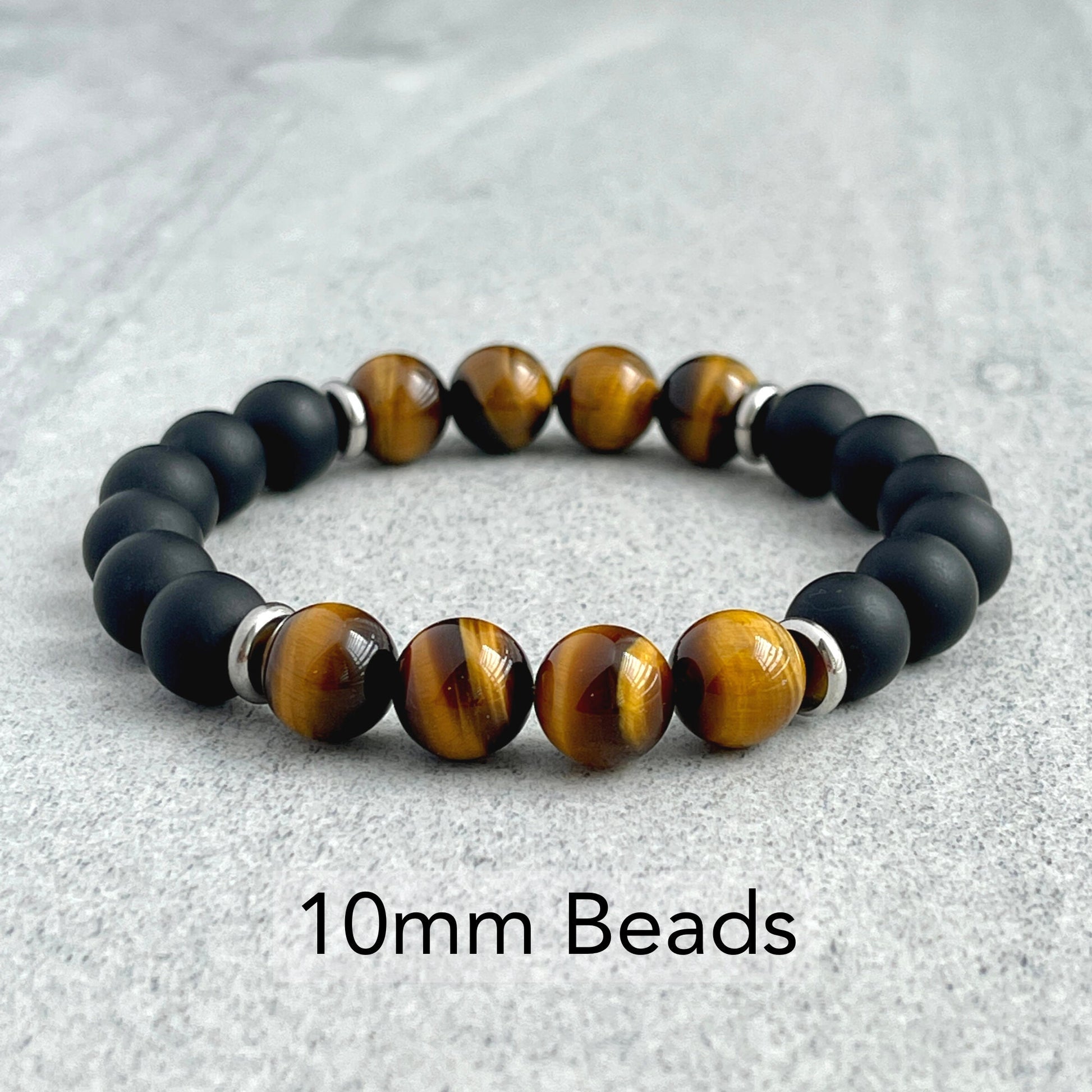 Durable Yellow Tiger Eye Beaded Bracelet