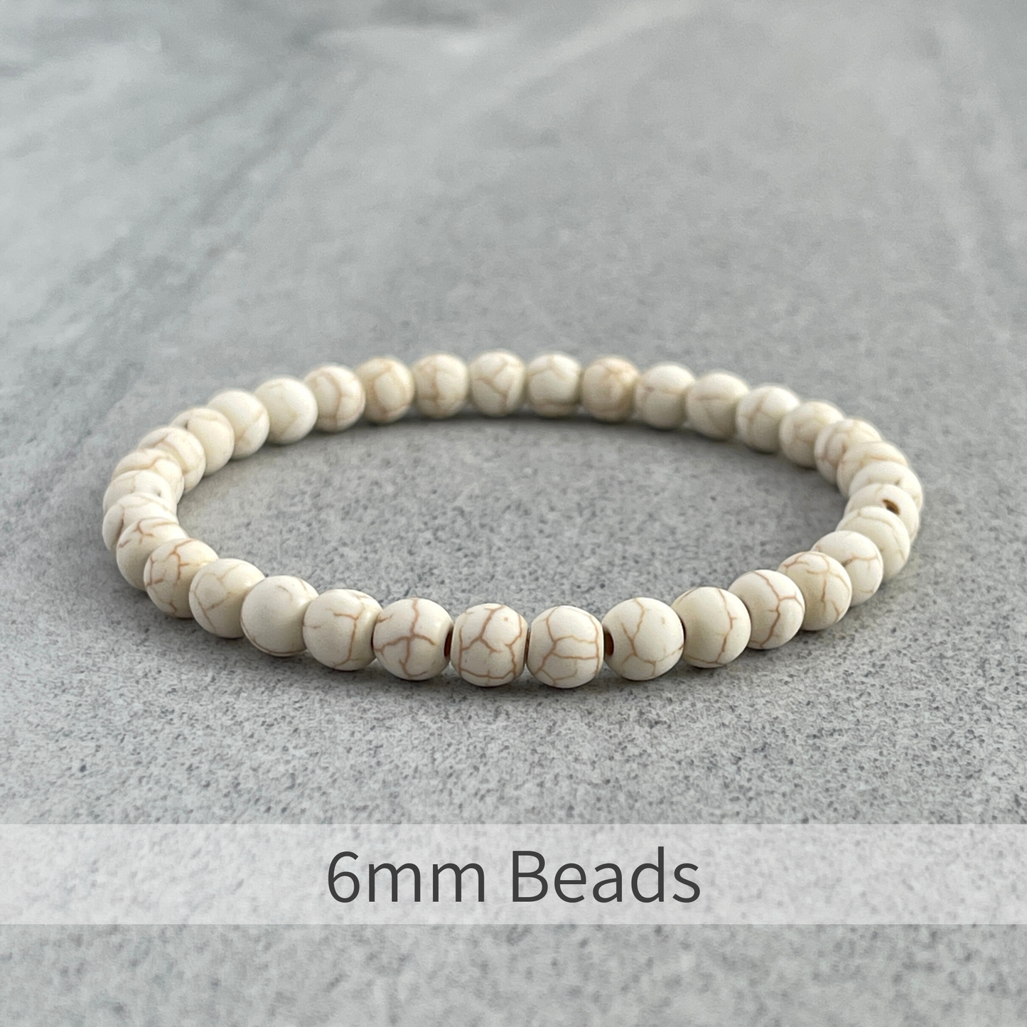 Matte Magnesite Beaded Bracelet