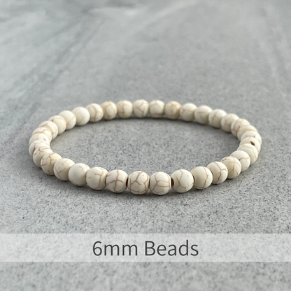 Matte Magnesite Beaded Bracelet