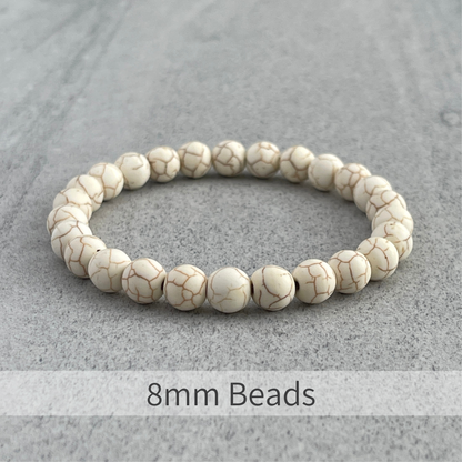 Matte Magnesite Beaded Bracelet