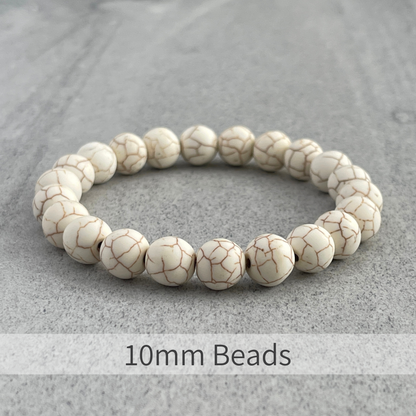 Matte Magnesite Beaded Bracelet