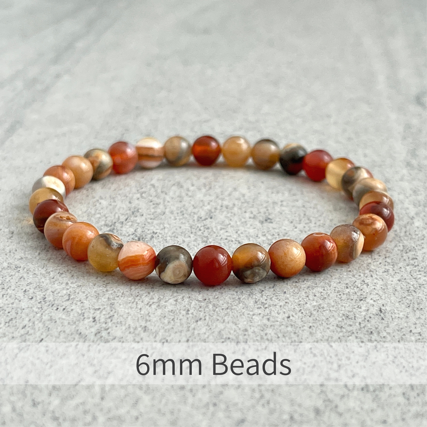 Uruguay Agate Beaded Bracelet