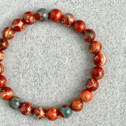 Uruguay Agate Beaded Bracelet