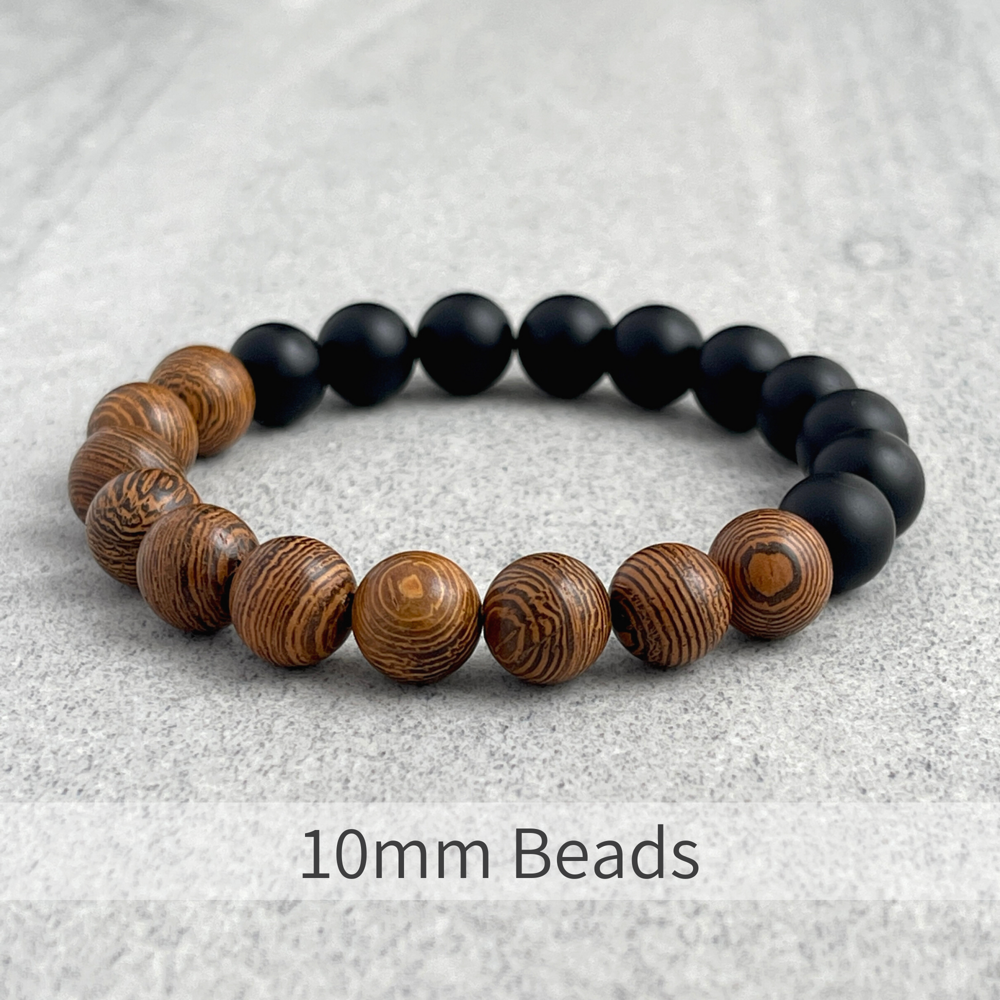 Fashionable matte onyx bracelet